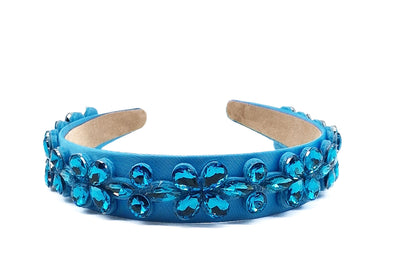 Art No. 5045 - Steel Blue Hairband With Embellishments