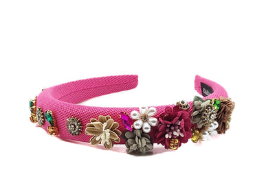 Art No. 5059 - Pink Hairband With Embellishments