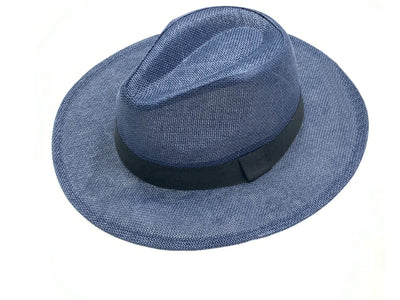Panama Style Hat - Navy Blue