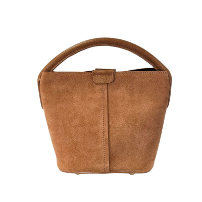 Tiggy Suede Bucket Bag Tan
