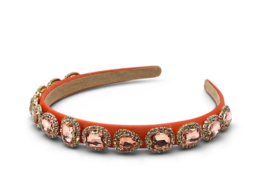 Art No. 5012 - Orange Hairband With Embellishments