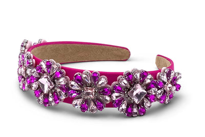 Art No. 5018 - Fuchsia Hairband With Embellishments