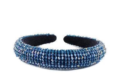 Art No. 5047 - Steel Blue Hairband With Embellishments