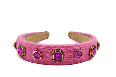 Art No. 5060 - Pink Hairband With Embellishments
