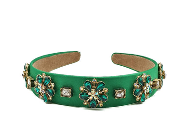 Art No. 5062 - Green Hairband With Embellishments