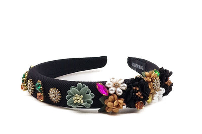 Art No. 5074 - Black Hairband With Embellishments