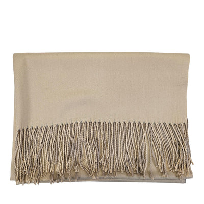 Beige / Brown Cashmere finished Scarf