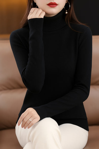 Black Turtleneck Sweater