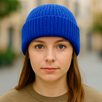 Blue Beanie hat