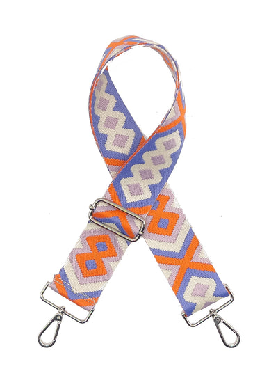 Lilac / Orange bag strap