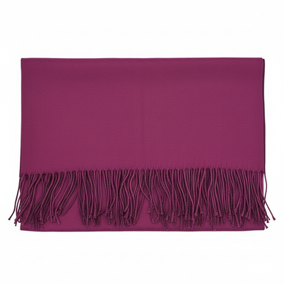 Magenta / Burgundy Cashmere finished Scarf