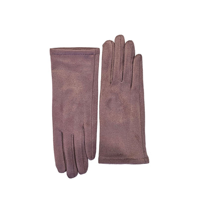 Mauve Suedette gloves