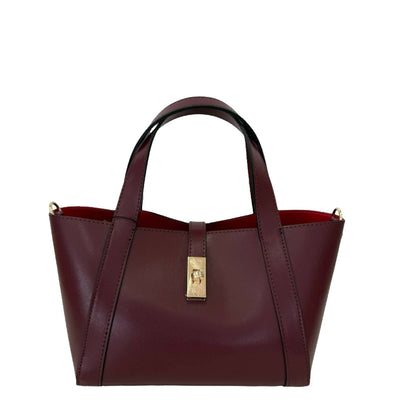 Mila Small Shopper Bag - Burgundy