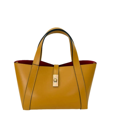 Mila Small Shopper Bag - Mustard Yellow