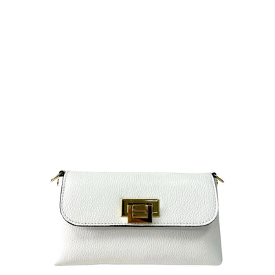 Pia Small Clutch / Crossbody Bag - White