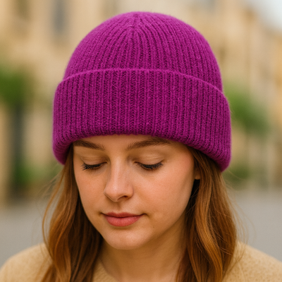 Purple Beanie hat