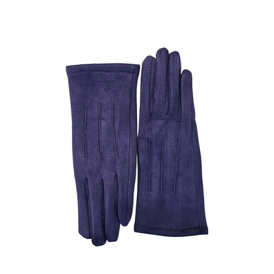 Purple Suedette gloves