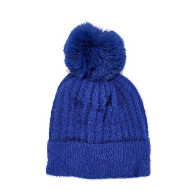 Royal Blue Fleece Lined Winter Hat