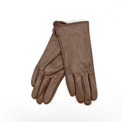 Dark Brown Leather Gloves