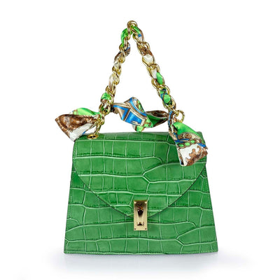 Emily Bag - Green Croc