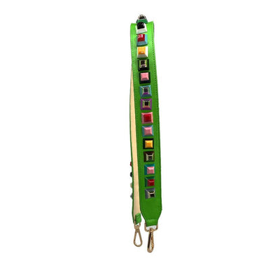 Green studded Bag strap