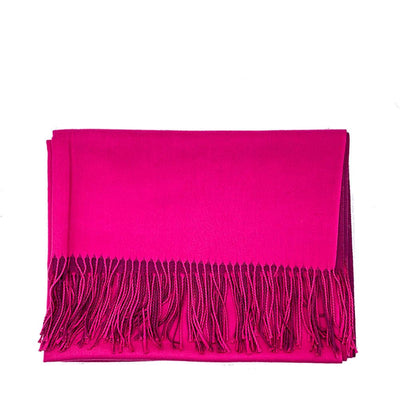Lg. Fuchsia / Dark Pink Cashmere Scarf