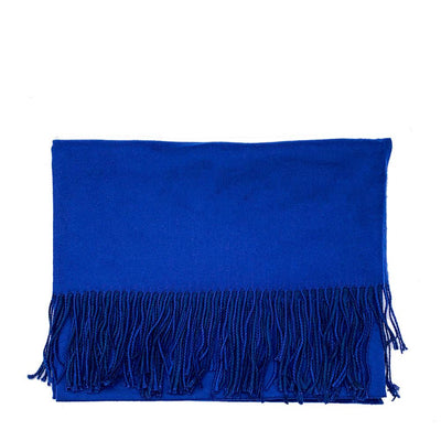 Lg. Royal Blue / Navy Cashmere Scarf