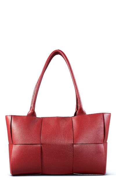 Lrg Dark Red Shopper