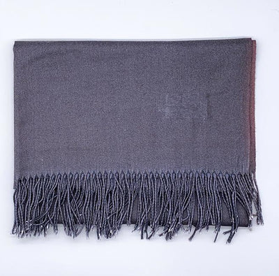 Seal Grey Cashmere Pashmina