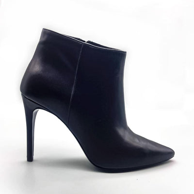 Stilleto Heel Leather Ankle Boots